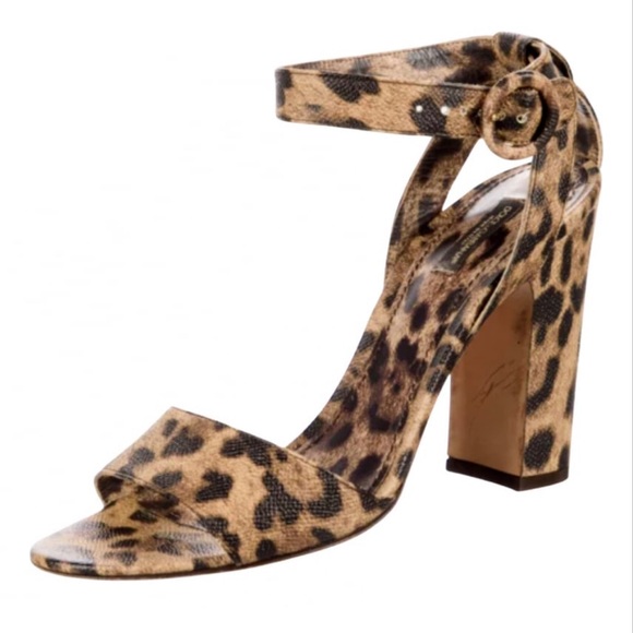 Dolce & Gabbana Leopard Print Leather Heels, 4” Heel - Picture 2 of 9